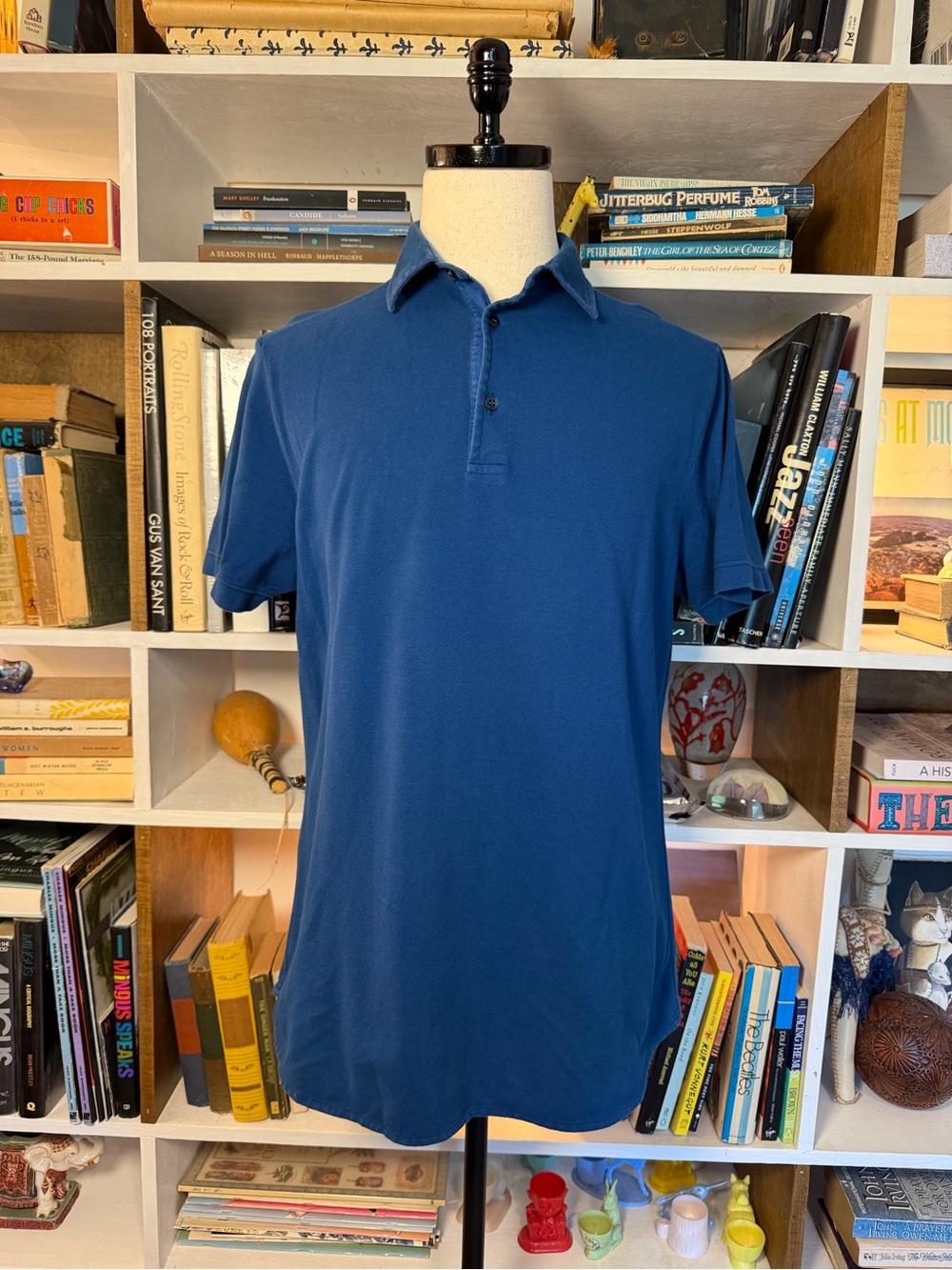 Loro Piana Deep Blue Cotton Polo